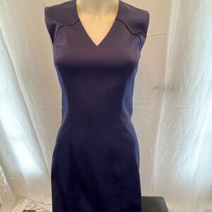Hugo Boss Size 2 Navy Blue Fitted Dress